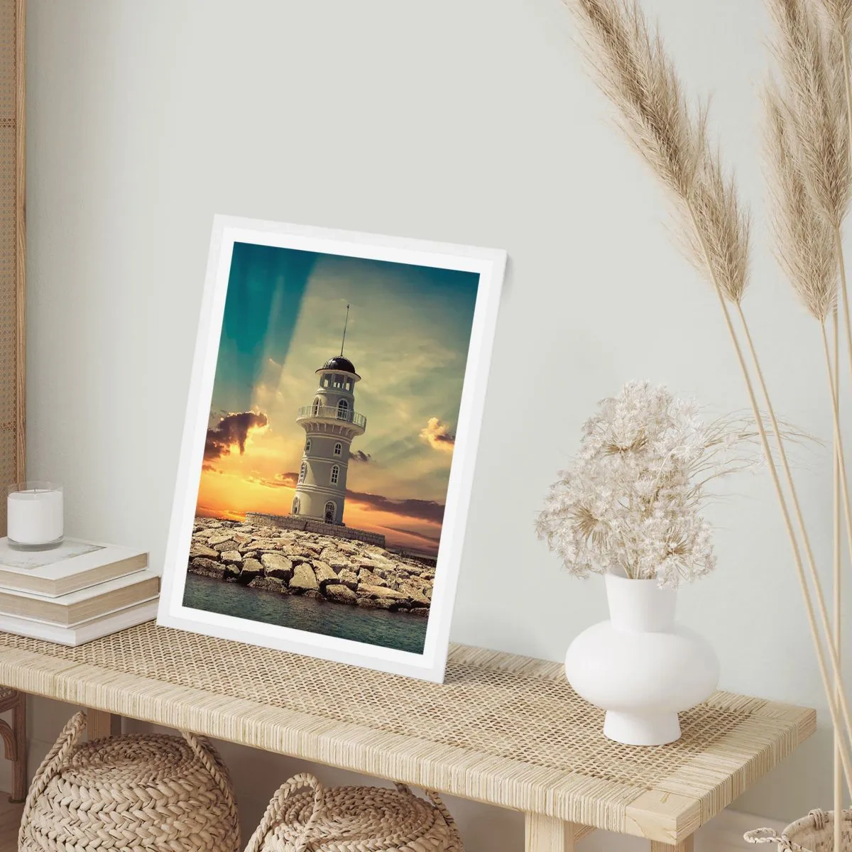 Poster in einem weißen Rahmen - Licht - Gut - Schönheit - 30x40 cm