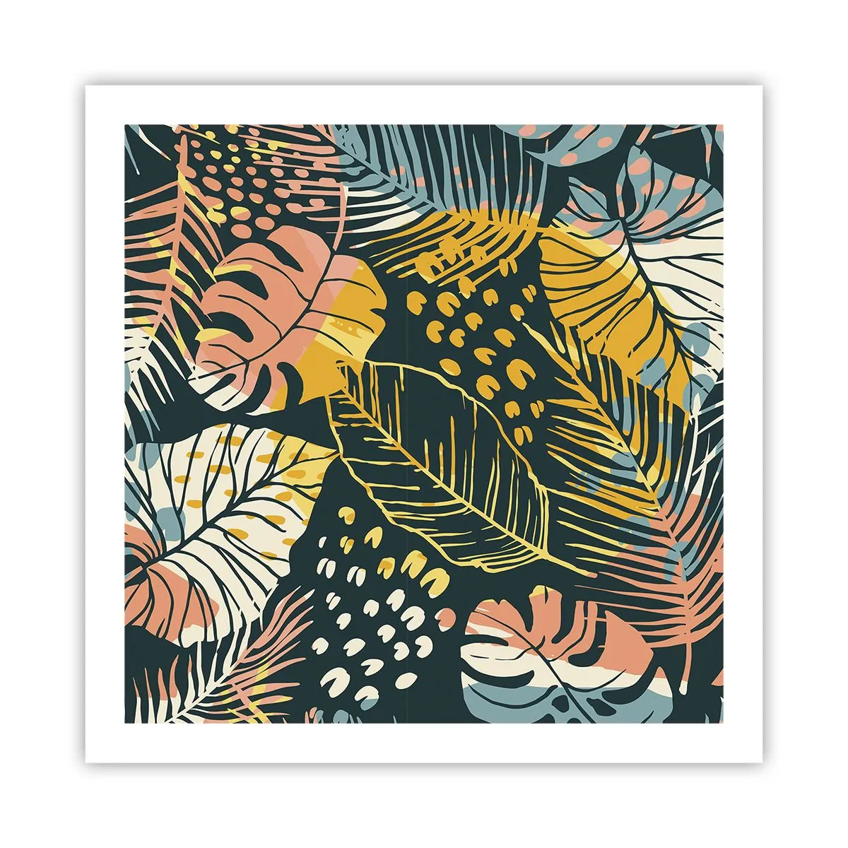 Poster - Grüne Fantasie - 60x60 cm