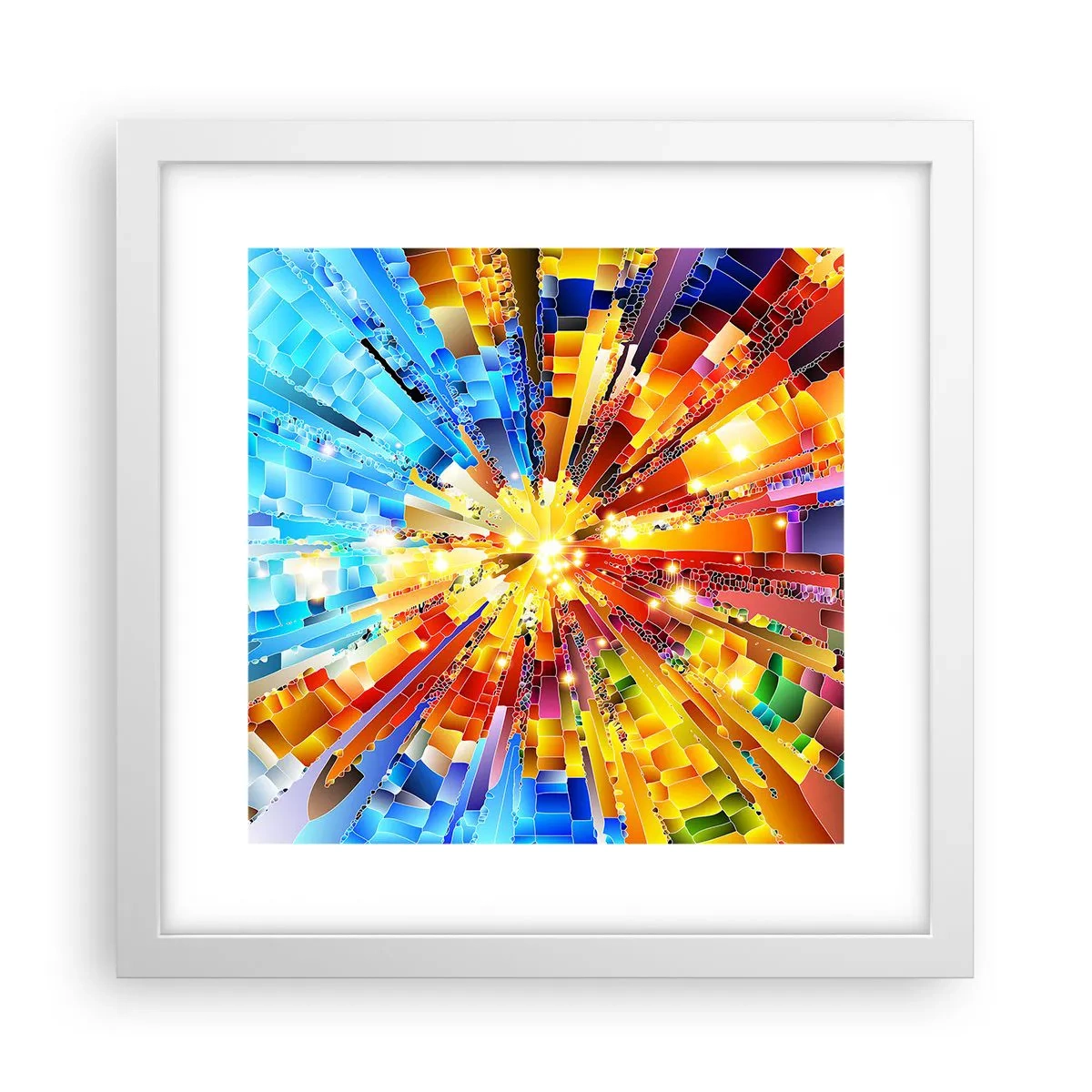 Poster in einem weißen Rahmen - In Medienauflösung - 30x30 cm