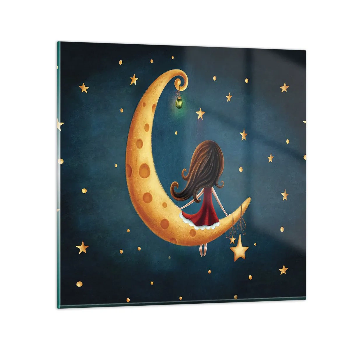 Glasbild - Bild auf glas - Einmal… - 70x70 cm