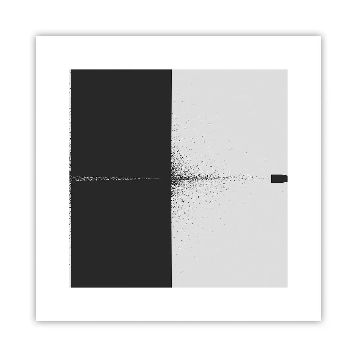 Poster - Direkt zum Ziel - 30x30 cm