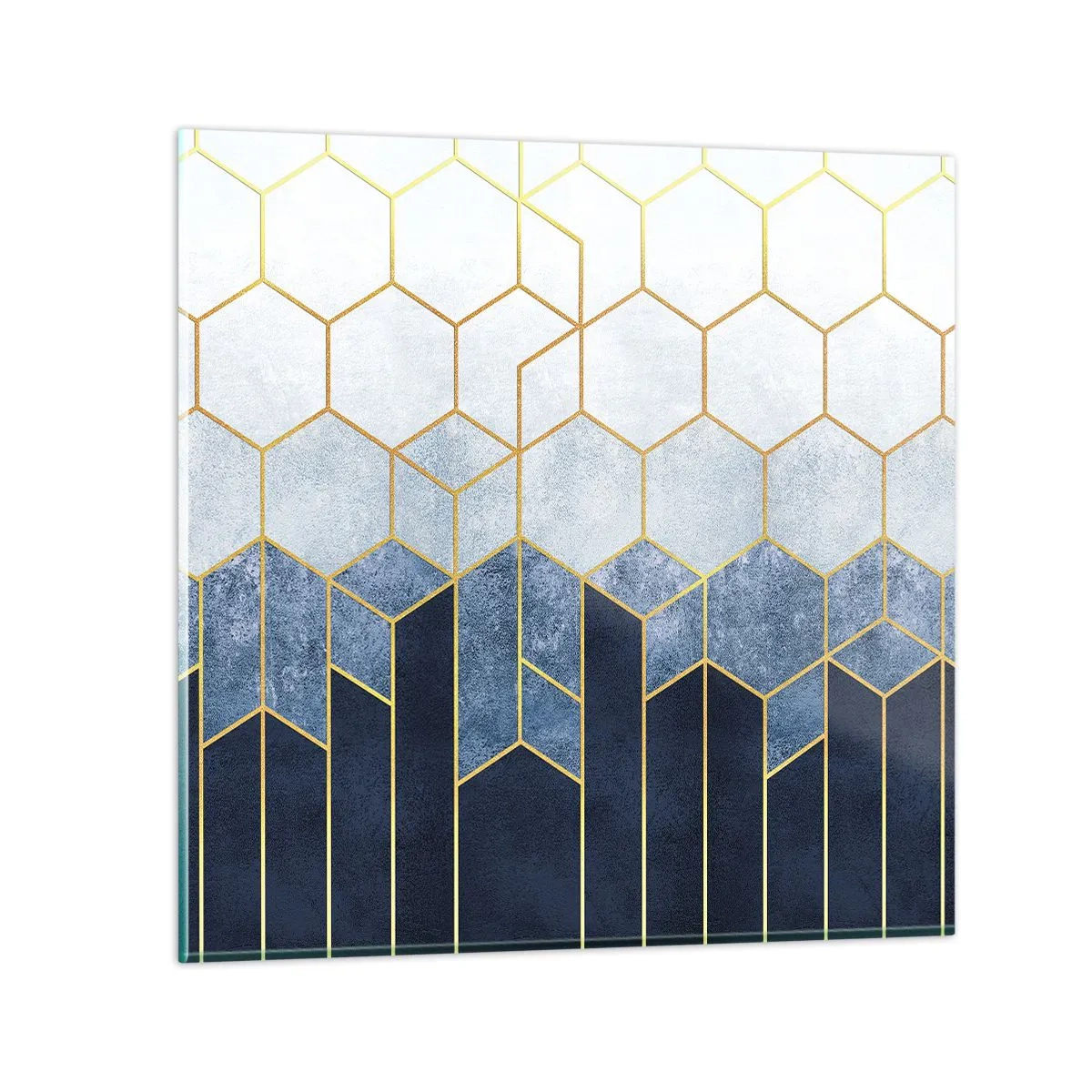 Glasbild - Bild auf glas - Komposition im synkopischen Rhythmus - 30x30 cm