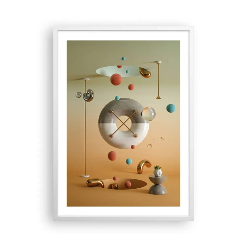 Poster in einem weißen Rahmen - Alles kann passieren - 50x70 cm