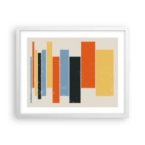 Poster in einem weißen Rahmen - Musiknotation - 50x40 cm