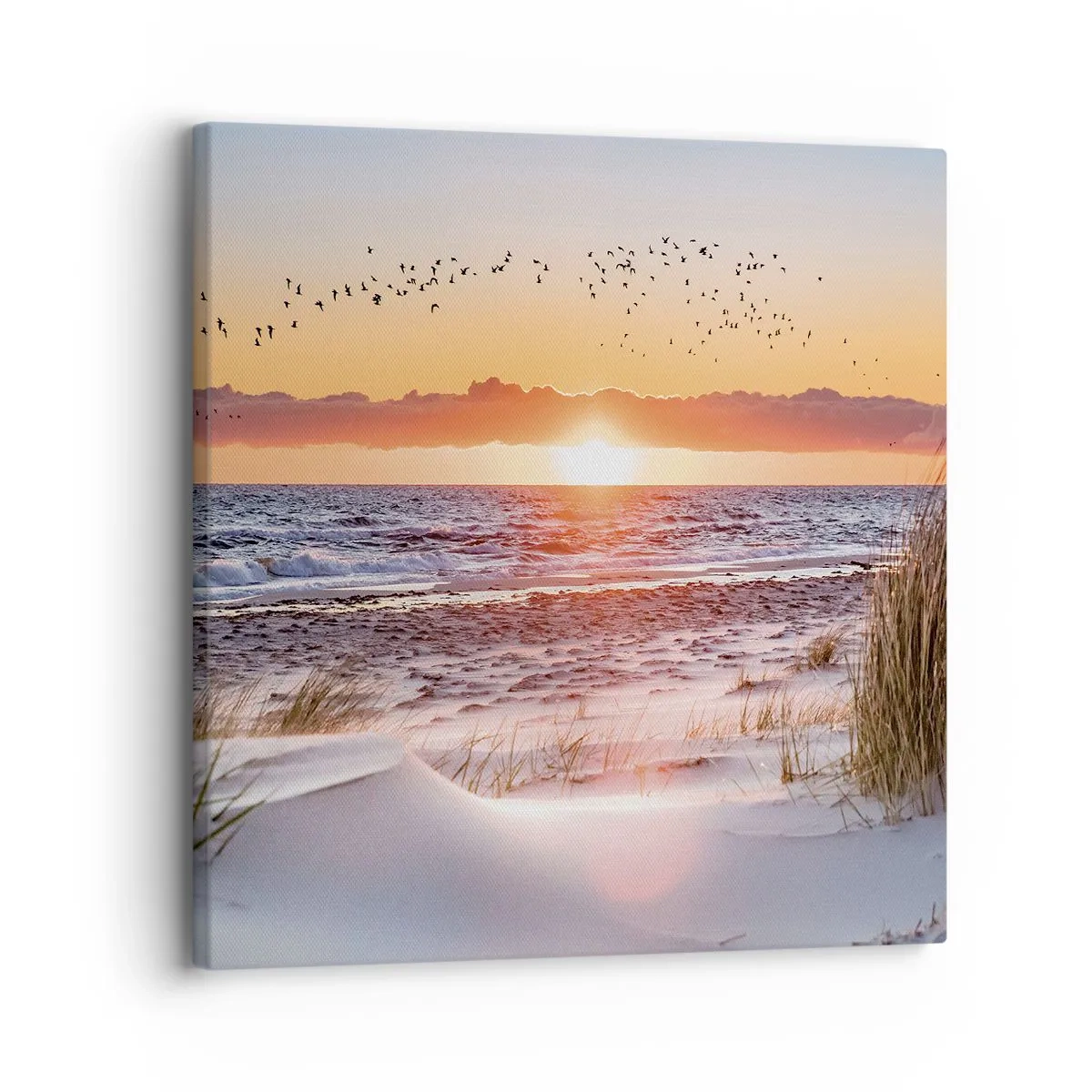 Bild auf Leinwand - Leinwandbild - Horizontale Landschaft - 30x30 cm