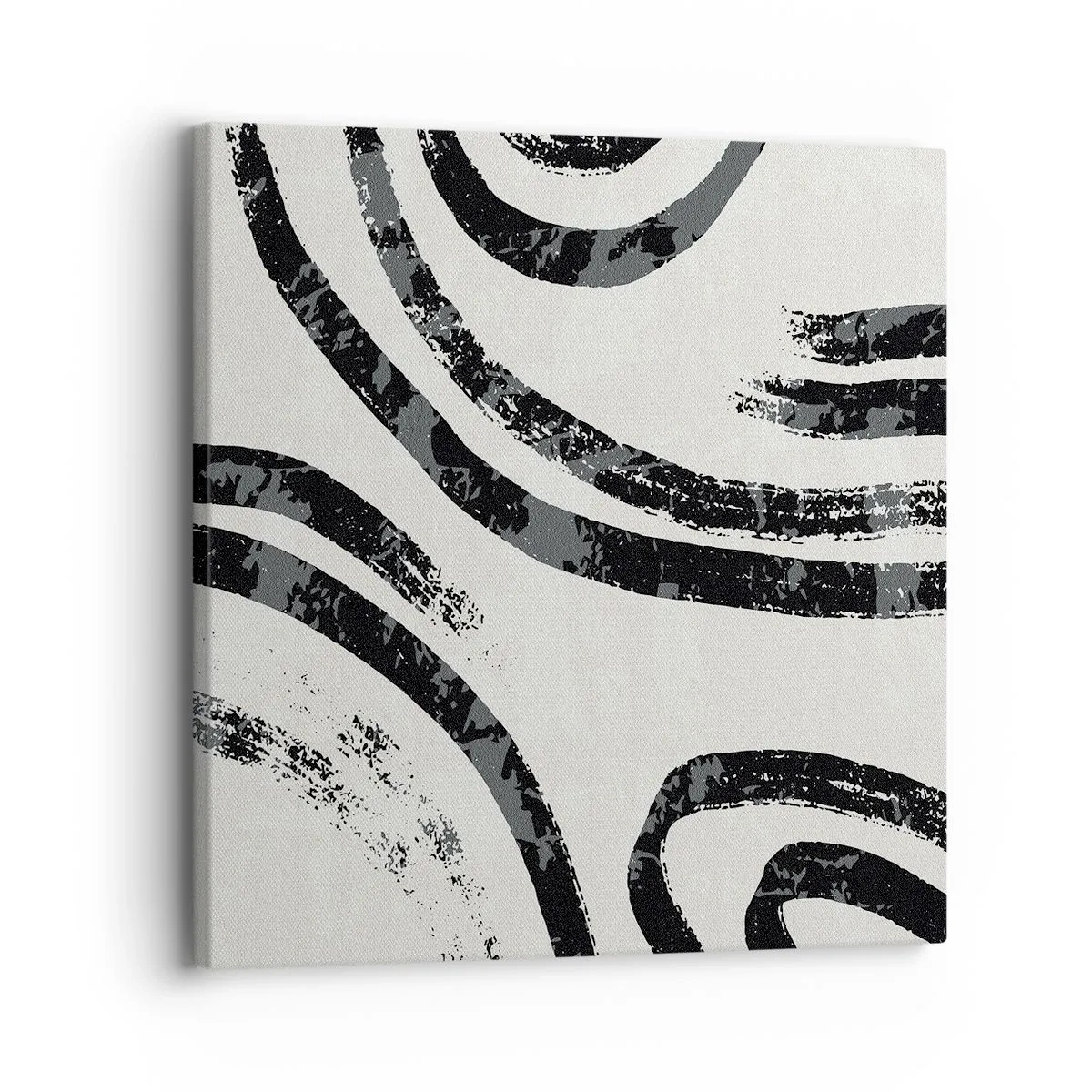 Bild auf Leinwand - Leinwandbild - Bei Hälfte angehalten - 30x30 cm