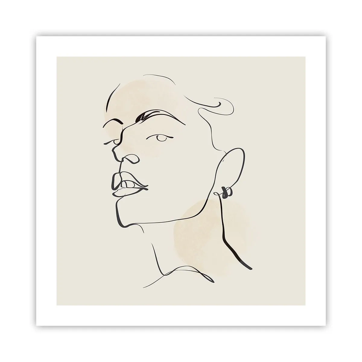 Poster - Ein stolzer Blick - 50x50 cm