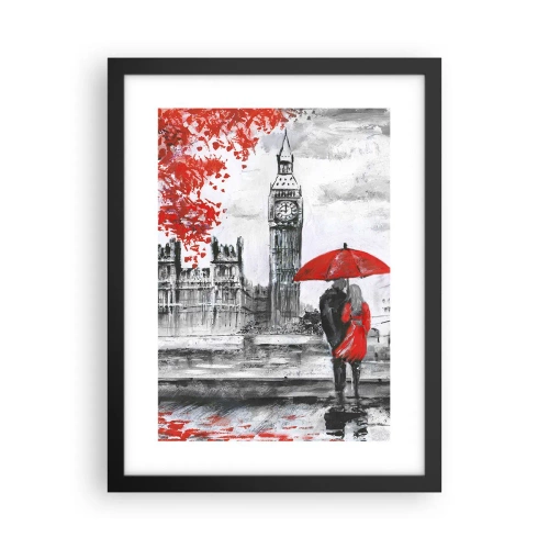 Poster in einem schwarzem Rahmen - Verliebt in London - 30x40 cm