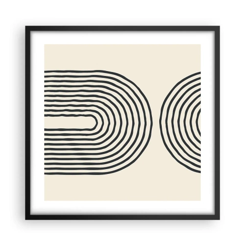 Poster in einem schwarzem Rahmen - In einem Moment ... - 50x50 cm