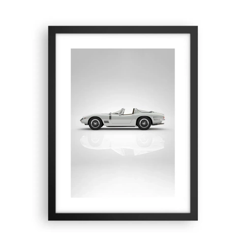 Poster in einem schwarzem Rahmen - Spaß versprochen - 30x40 cm