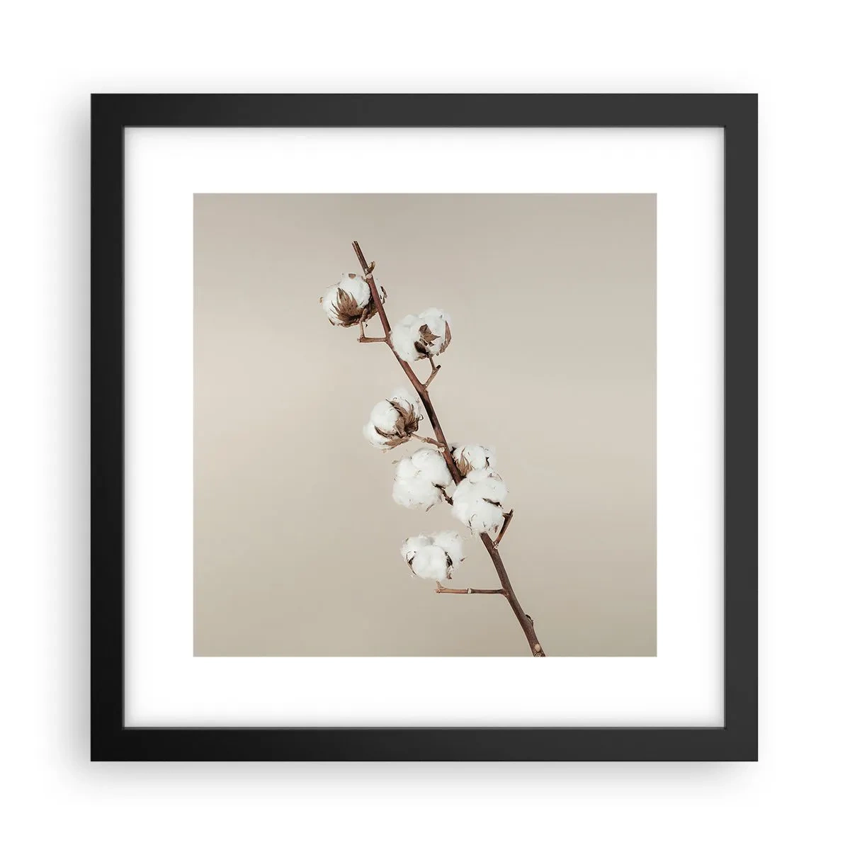 Poster in einem schwarzem Rahmen - An der Quelle der Weichheit - 30x30 cm