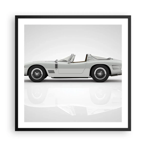 Poster in einem schwarzem Rahmen - Spaß versprochen - 60x60 cm