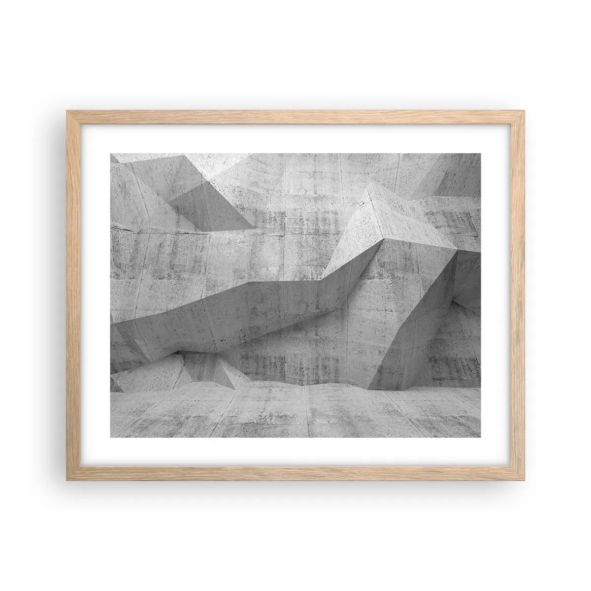 Poster in einem Rahmen aus heller Eiche - Eine echte Herausforderung - 50x40 cm