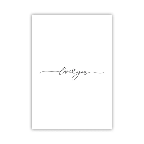 Poster - Schwarz auf weiß - 70x100 cm