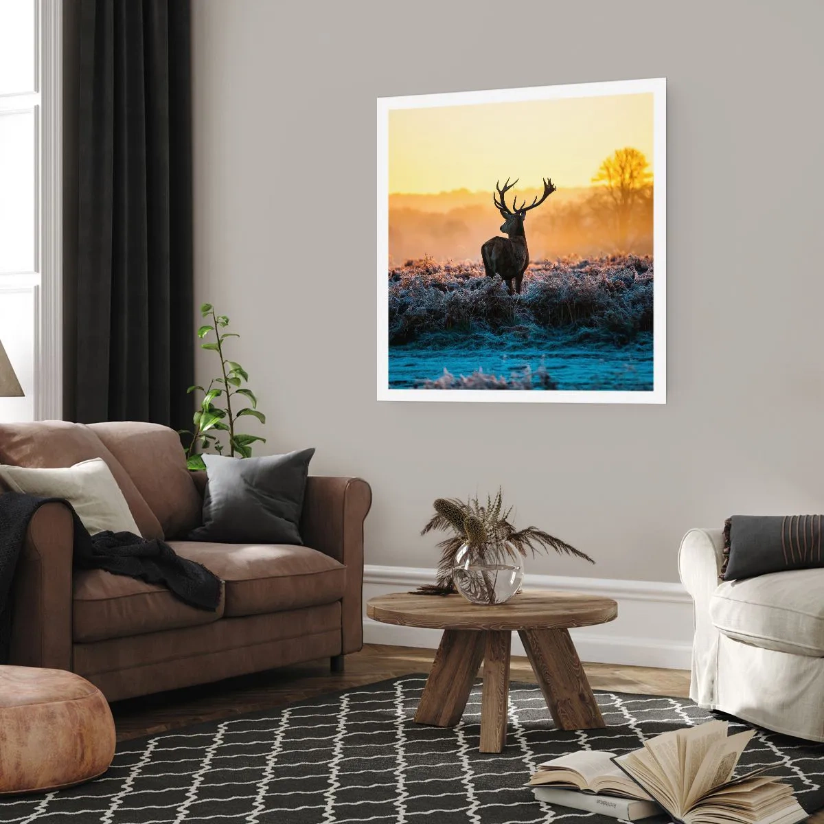 Poster - Gekrönt auf seinem Besitz - 60x60 cm