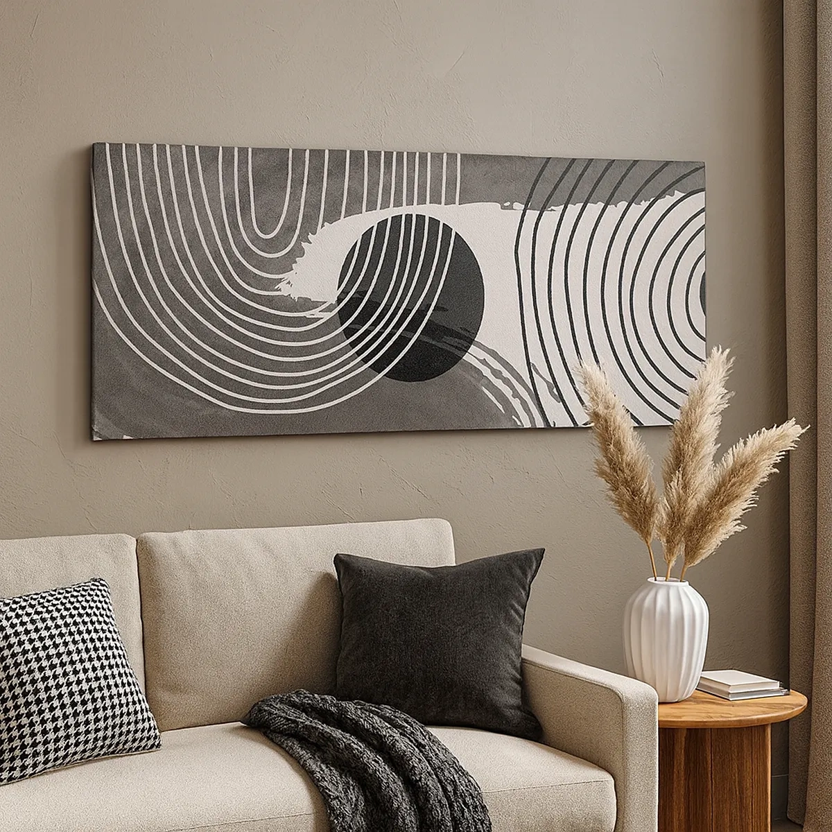 Bild auf Leinwand - Leinwandbild - Oval gewinnt - 30x30 cm