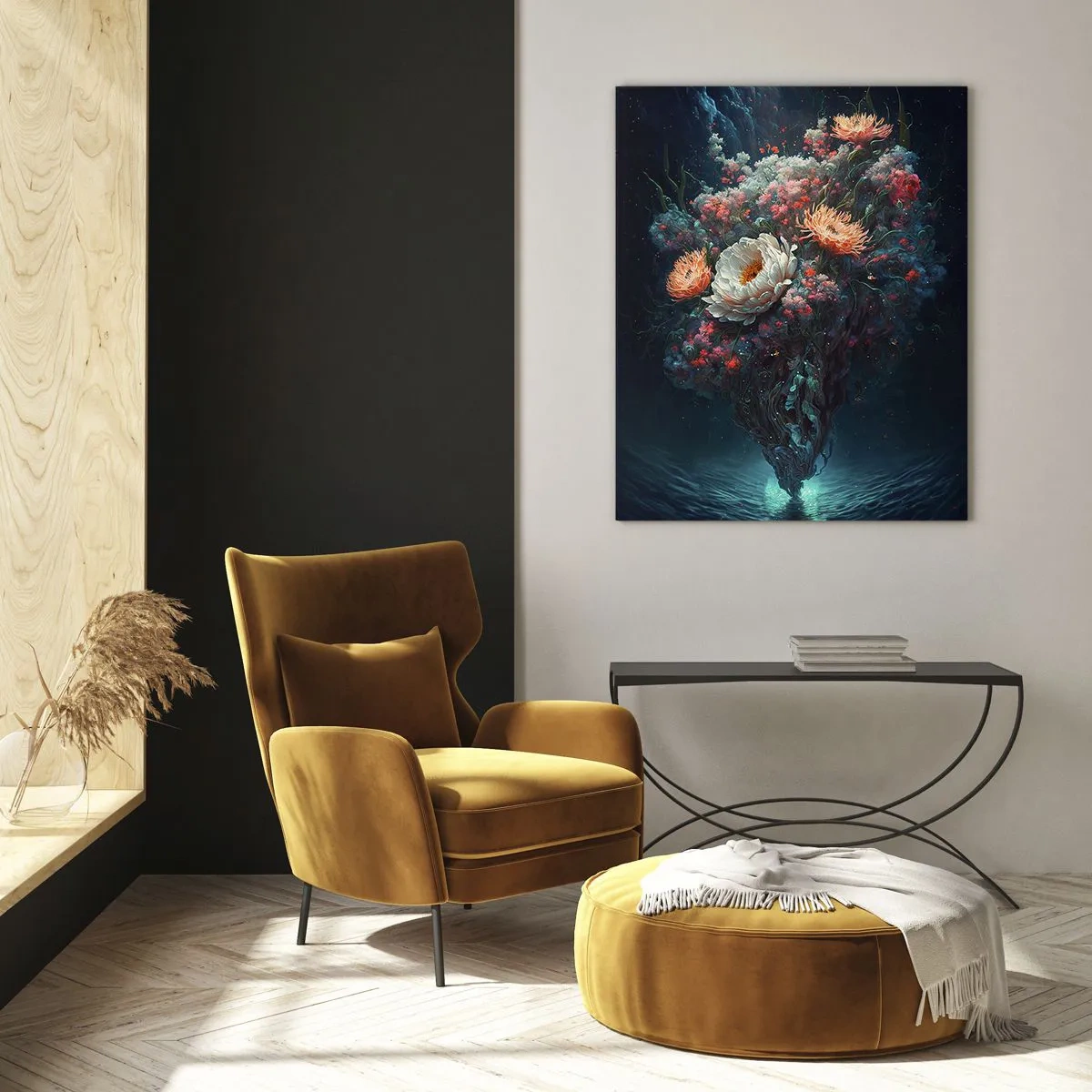 Glasbild - Bild auf glas - Seltsamer Garten - 80x120 cm