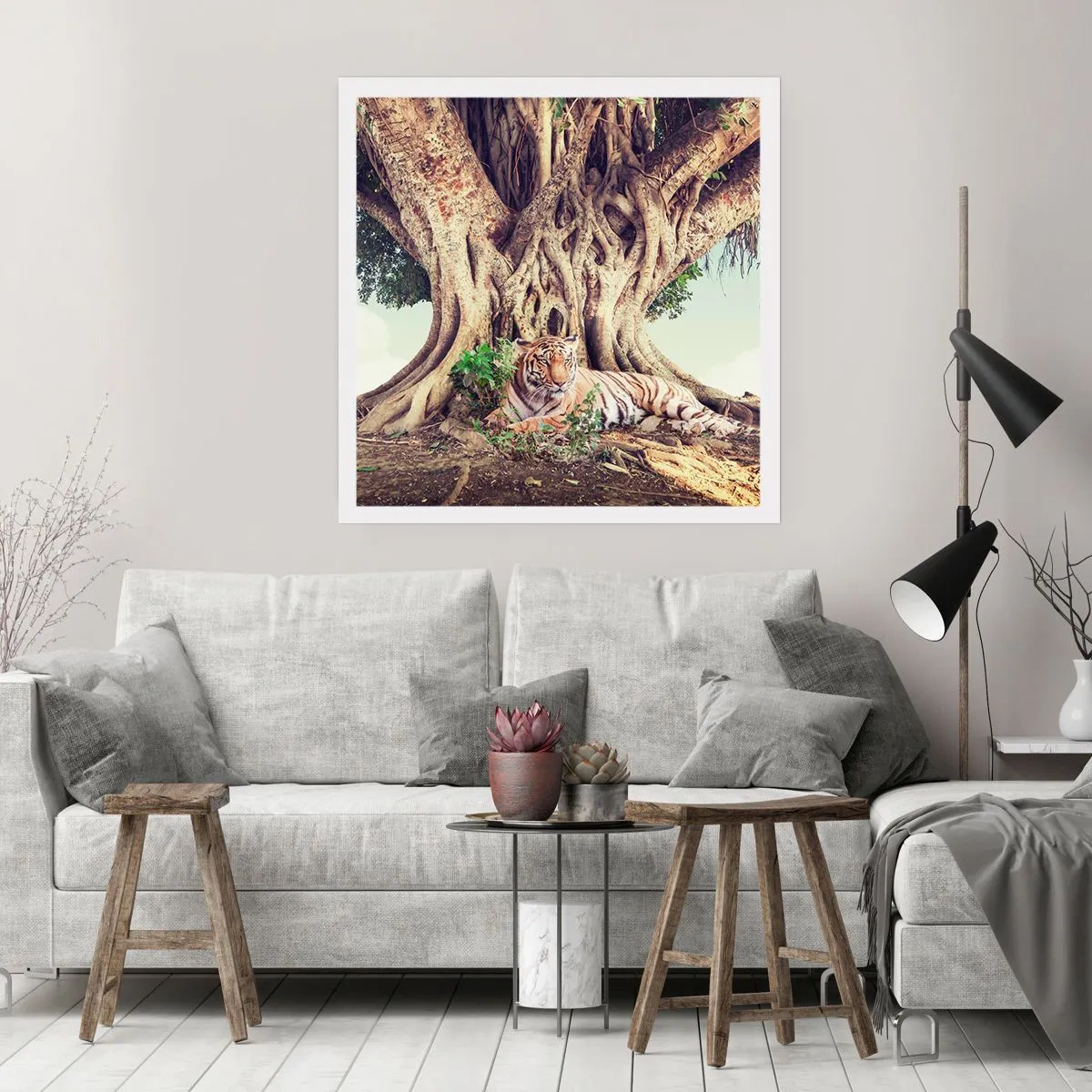 Poster - Blick aus dem Buch Genesis - 30x30 cm