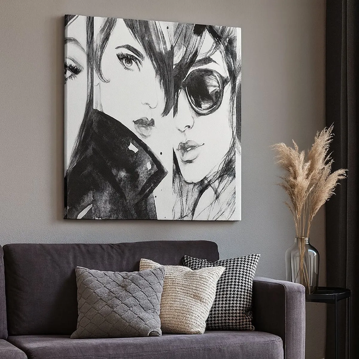 Bild auf Leinwand - Leinwandbild - Schönheit multipliziert - 30x30 cm