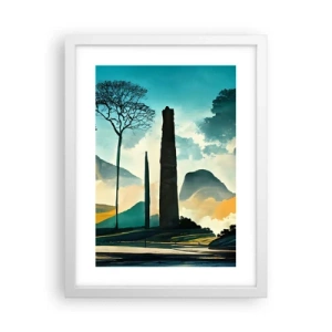 Poster in einem weißen Rahmen - Immer höher und höher - 30x40 cm