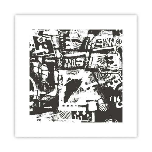 Poster - Ordnung oder Chaos? - 30x30 cm