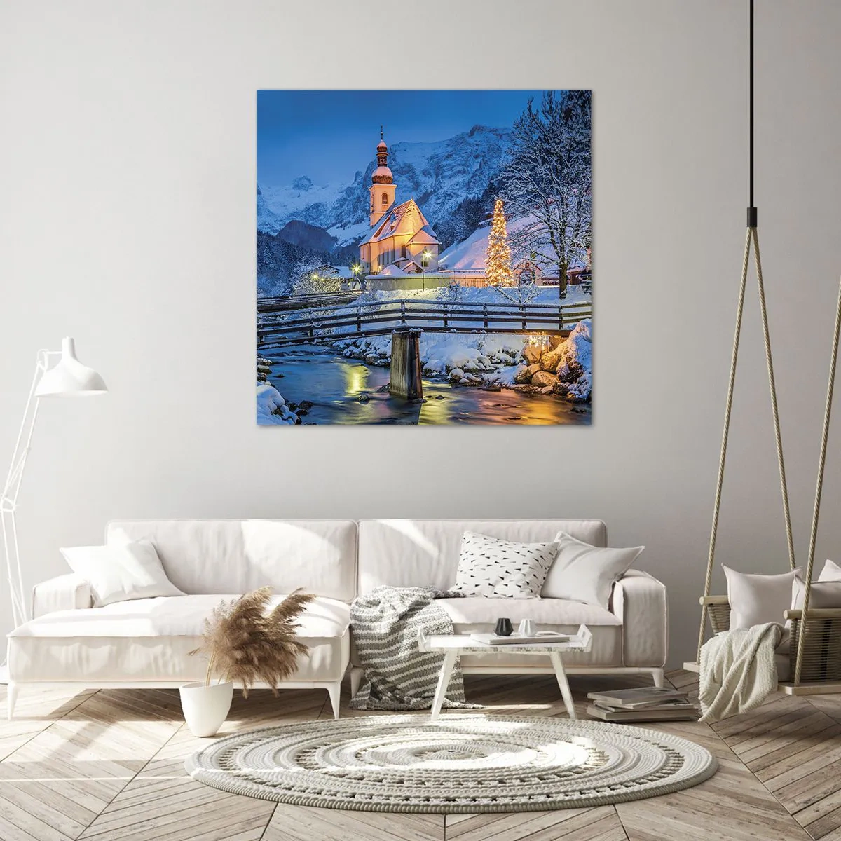 Bild auf Leinwand - Leinwandbild - Weihnachtsgeist - 50x50 cm