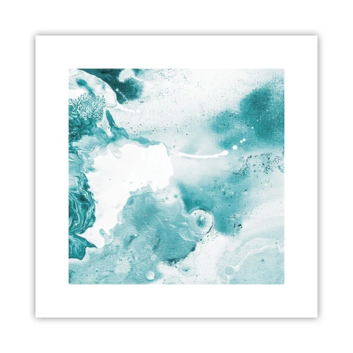 Poster - Morast von Blau - 30x30 cm