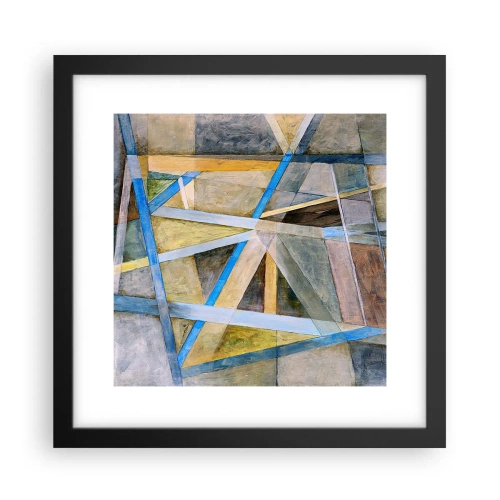 Poster in einem schwarzem Rahmen - Gerade oder diagonal? - 30x30 cm