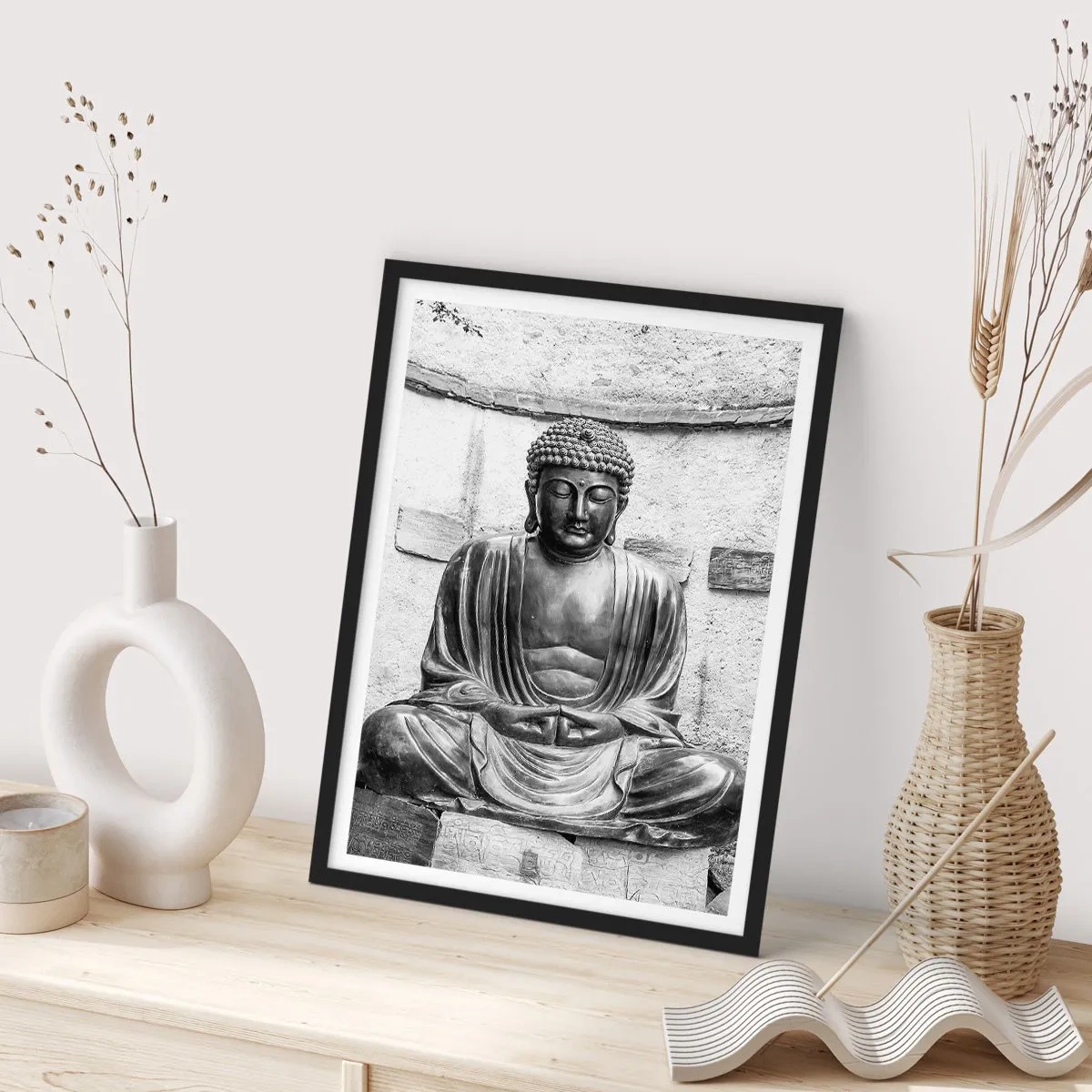 Poster in einem schwarzem Rahmen - An der Quelle des Friedens - 61x91 cm