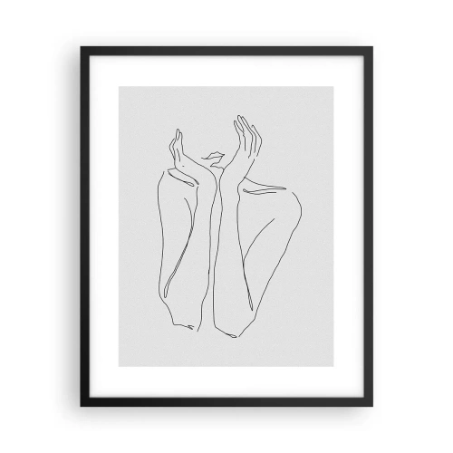 Poster in einem schwarzem Rahmen - Wovon Mädchen träumen - 40x50 cm