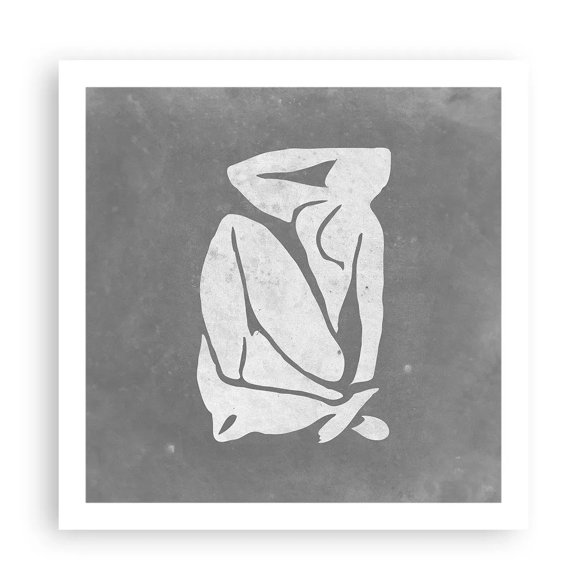 Poster - In Gedanken versunken - 60x60 cm