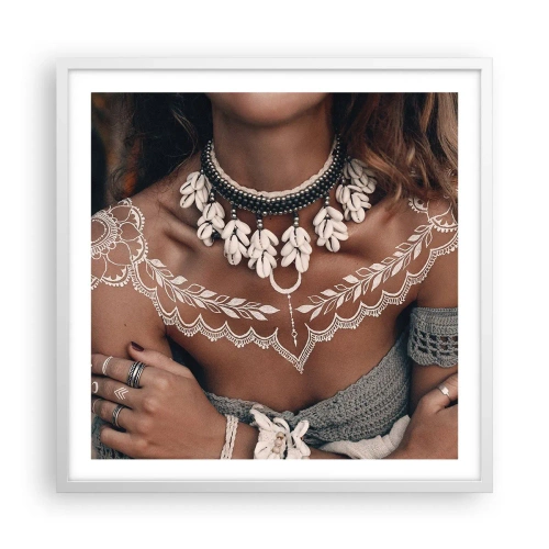 Poster in einem weißen Rahmen - Talismane, Rituale der Weiblichkeit - 60x60 cm