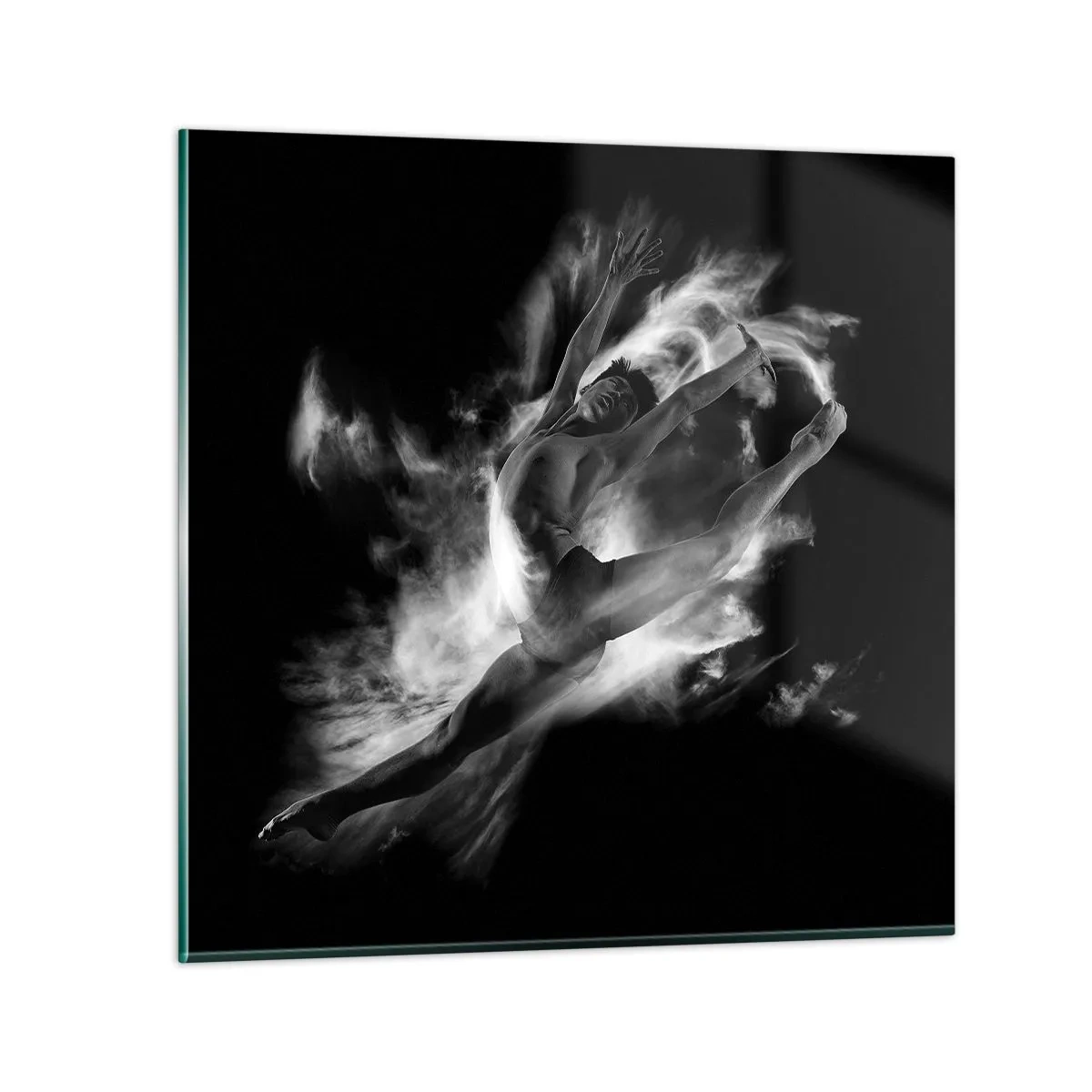 Glasbild - Bild auf glas - Im Flug hängen geblieben - 70x70 cm