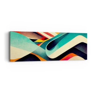 Bild auf Leinwand - Leinwandbild - Intensive Komposition - 90x30 cm