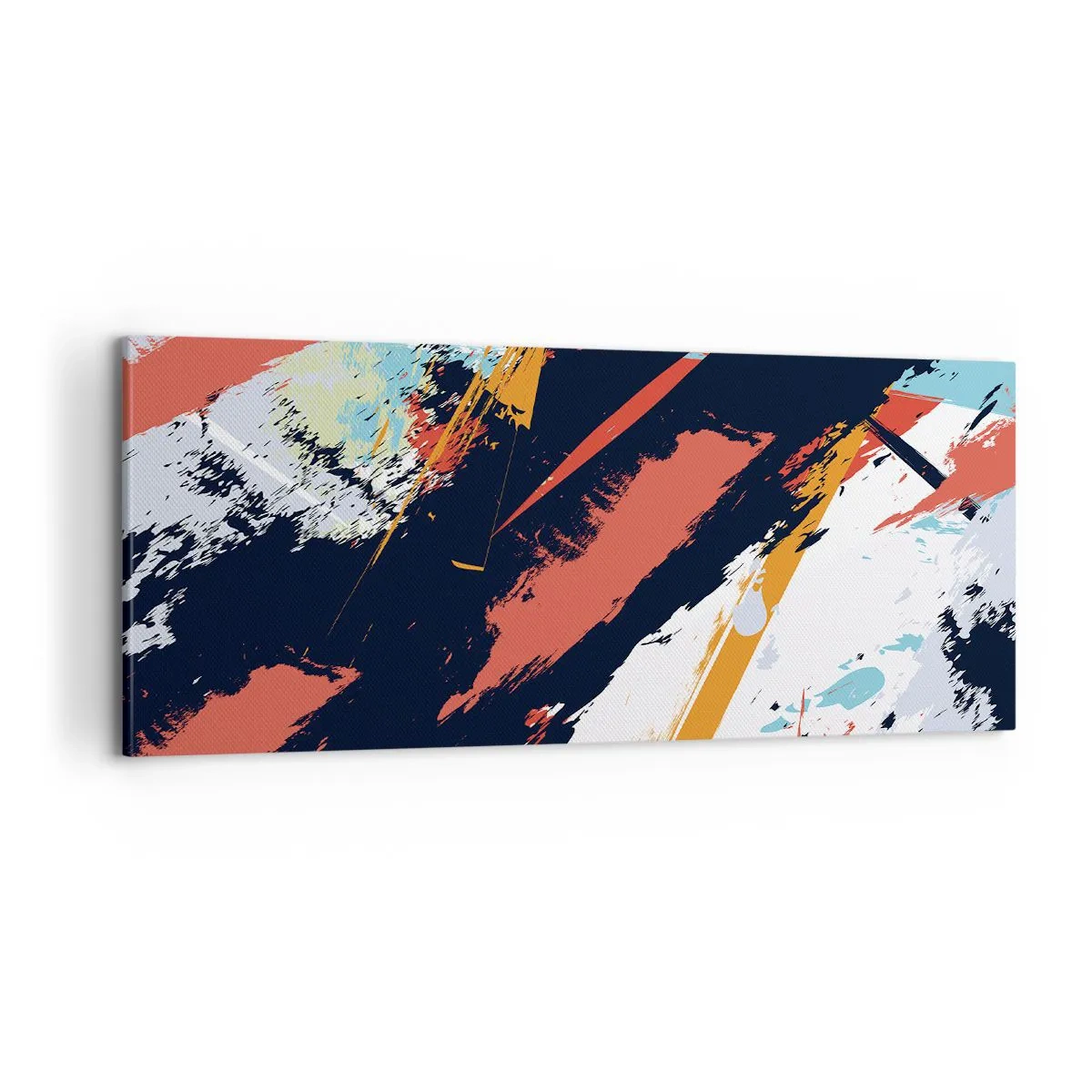 Bild auf Leinwand - Leinwandbild - Dynamische Komposition - 100x40 cm