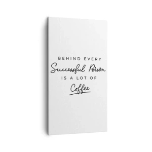 Bild auf Leinwand - Leinwandbild - Erfolgsgeheimnis - 45x80 cm