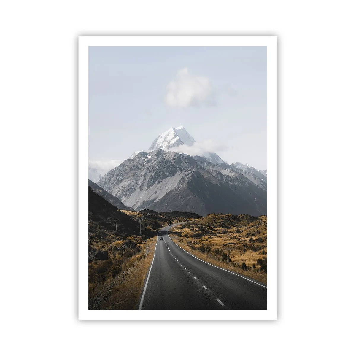Poster - Der Weg ins Herz der Berge - 70x100 cm