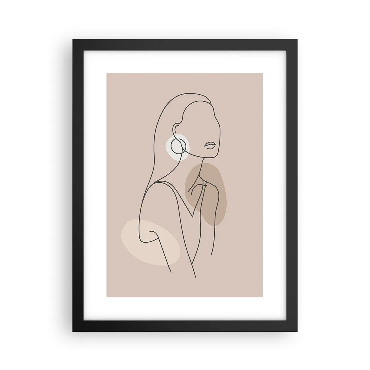 Poster in einem schwarzem Rahmen - Mädchenhafte Ikone - 30x40 cm