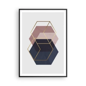 Poster in einem schwarzem Rahmen - Die Kraft der Einfachheit - 70x100 cm