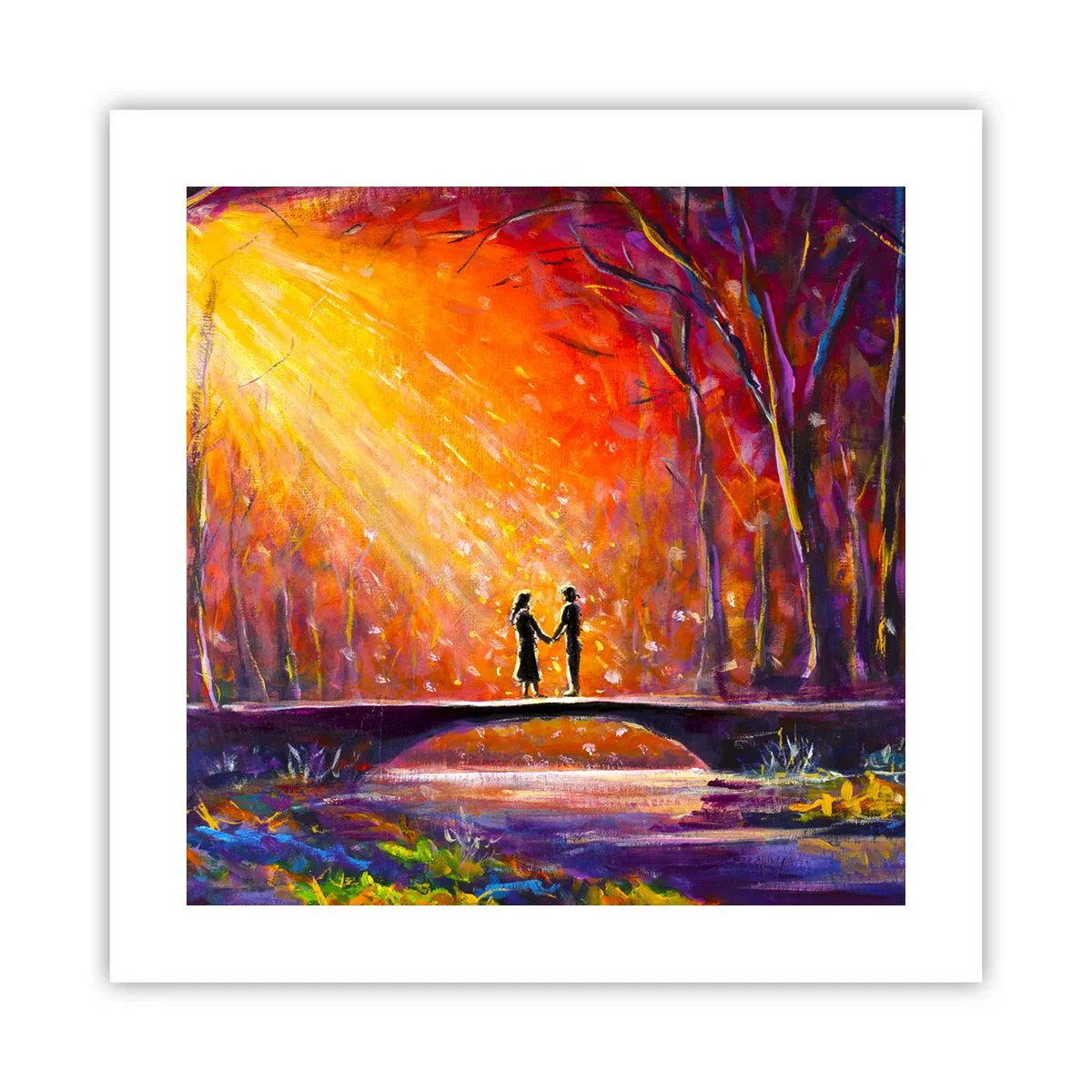 Poster - Der Himmel liebt sie auch - 40x40 cm