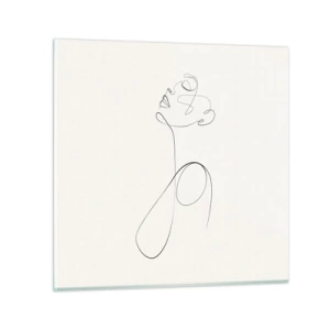 Glasbild - Bild auf glas - Versunken in Träumen - 30x30 cm