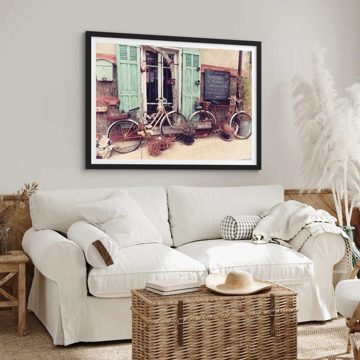 Poster in einem schwarzem Rahmen - Es lebe die Provinz - 91x61 cm