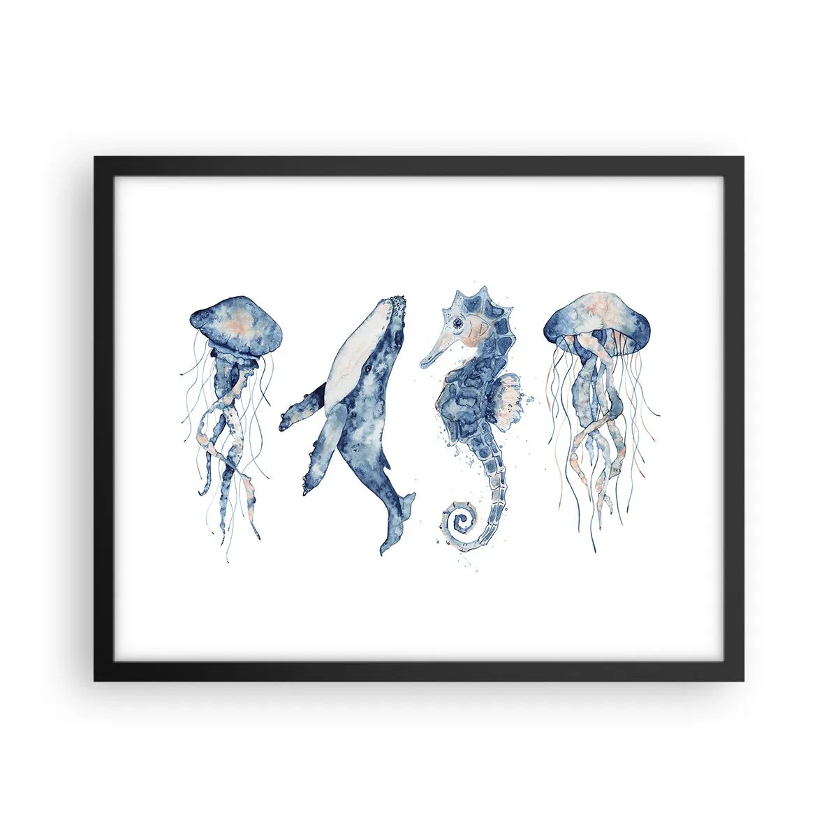 Poster in einem schwarzem Rahmen - Meereswunder - 50x40 cm