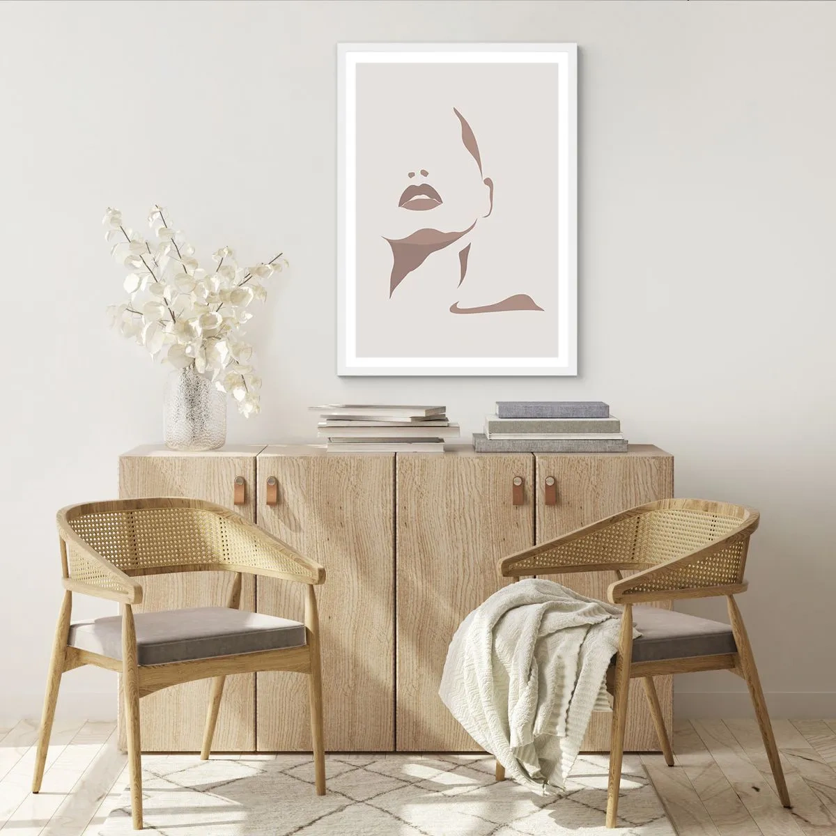 Poster in einem weißen Rahmen - Aus Licht und Schatten - 30x40 cm