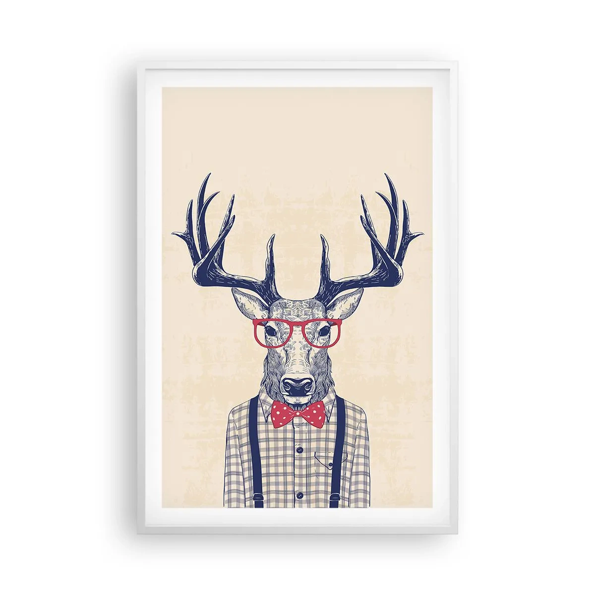 Poster in einem weißen Rahmen - Eine lustige Extravaganz - 61x91 cm
