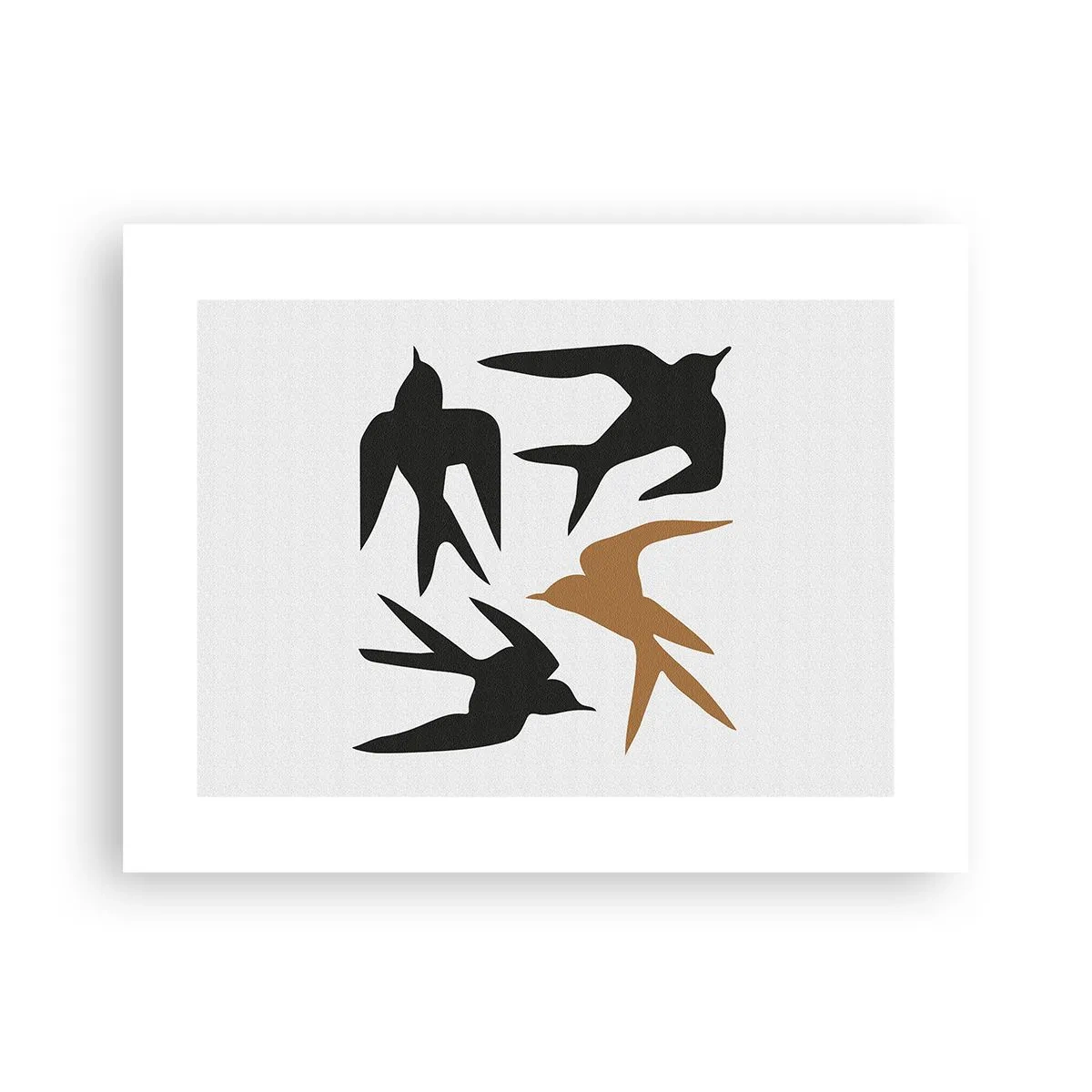 Poster - Schwalbenspaß - 40x30 cm