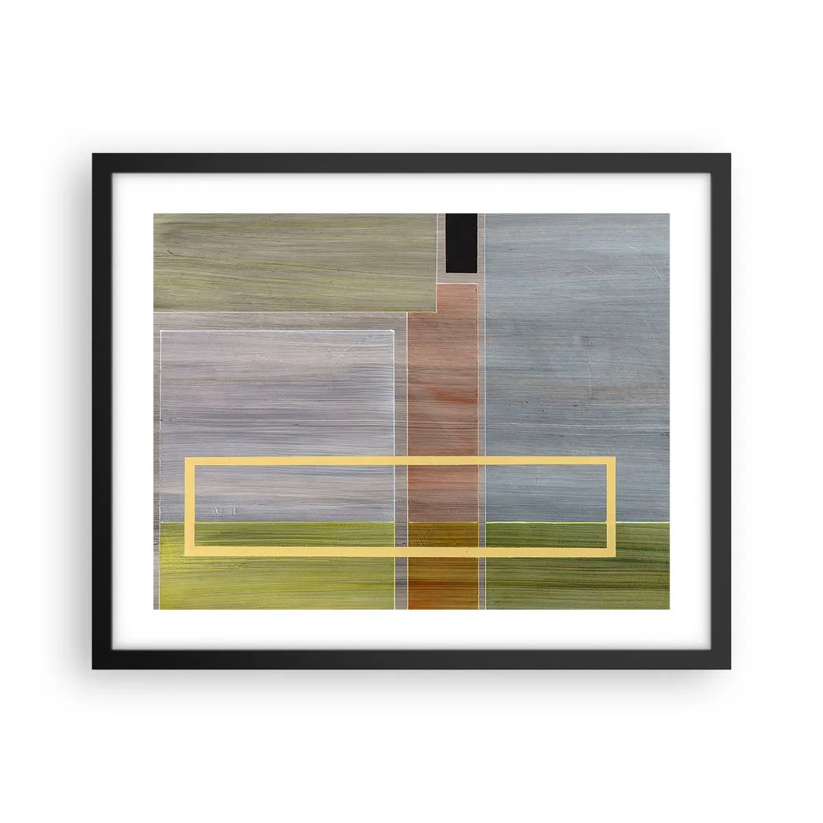 Poster in einem schwarzem Rahmen - Einfach und ruhig - 50x40 cm