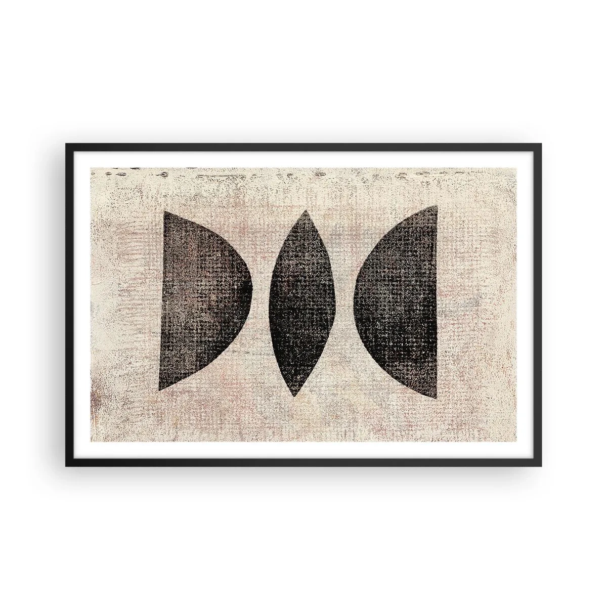 Poster in einem schwarzem Rahmen - Ethnische Abstraktion - 91x61 cm