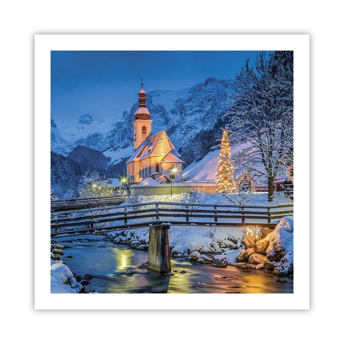 Poster - Weihnachtsgeist - 60x60 cm