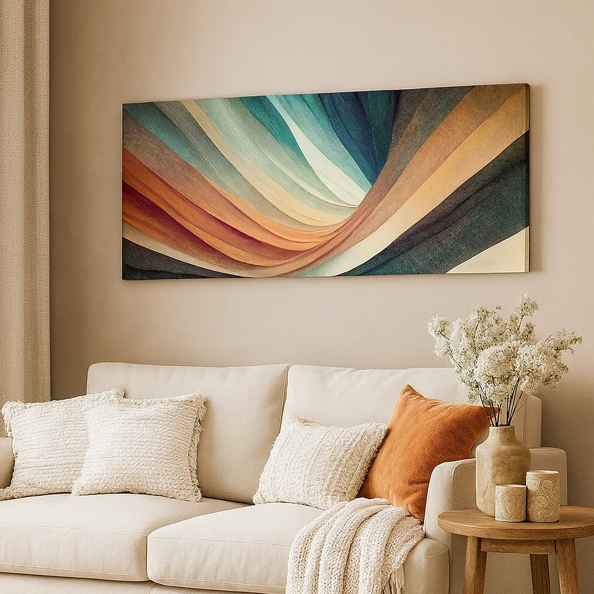 Bild auf Leinwand - Leinwandbild - Aus Farben gewebt - 30x30 cm